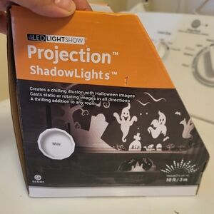 Gemmy Orange and White LED Projection ShadowLights